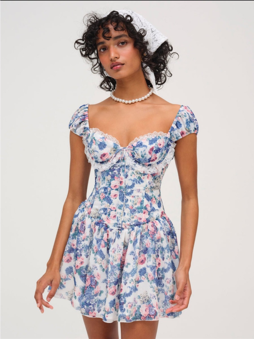 For Love and Lemons Audrey Floral Mini Dress